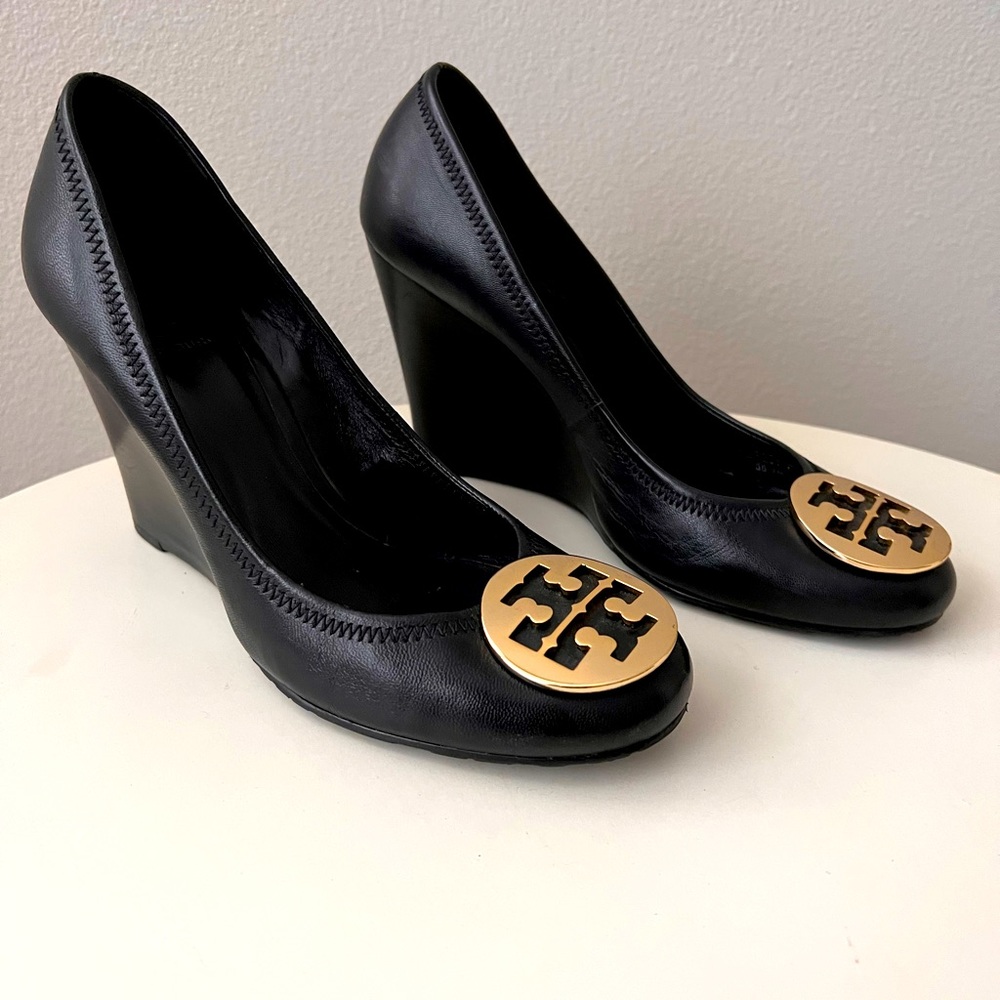 Tory Burch Sophie Wedge Leather pumps